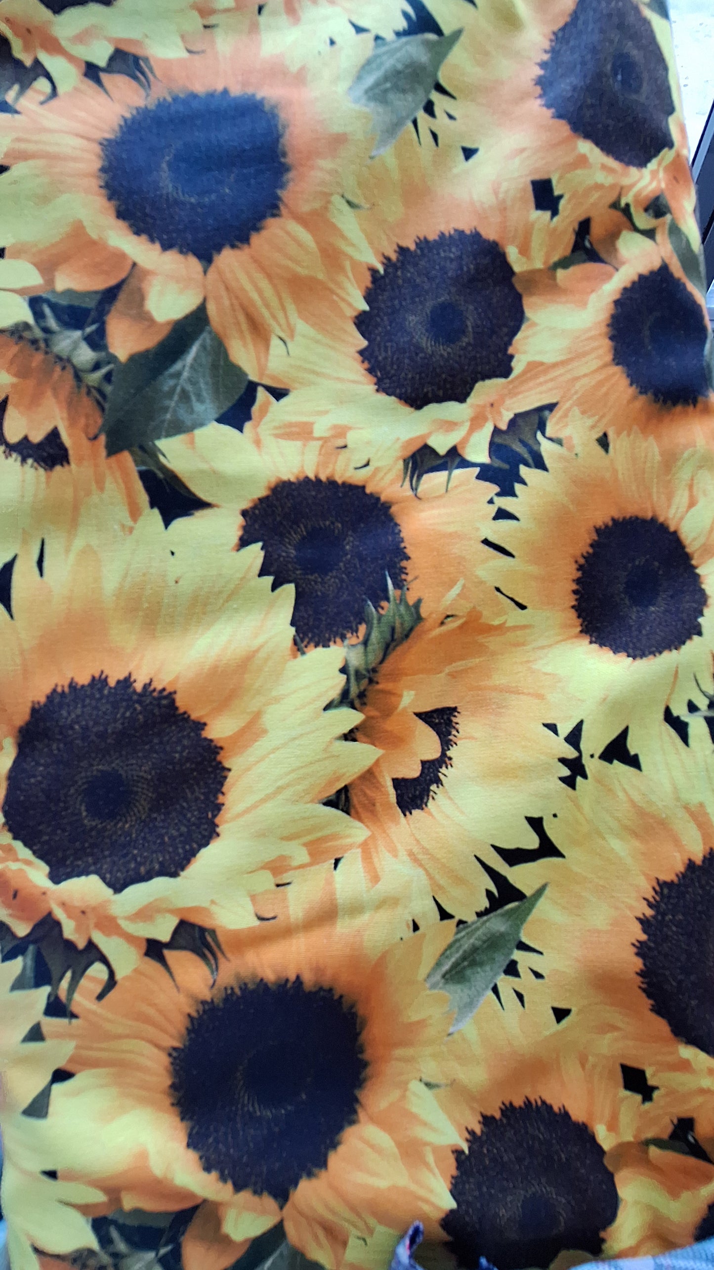 sunflower cotton print
