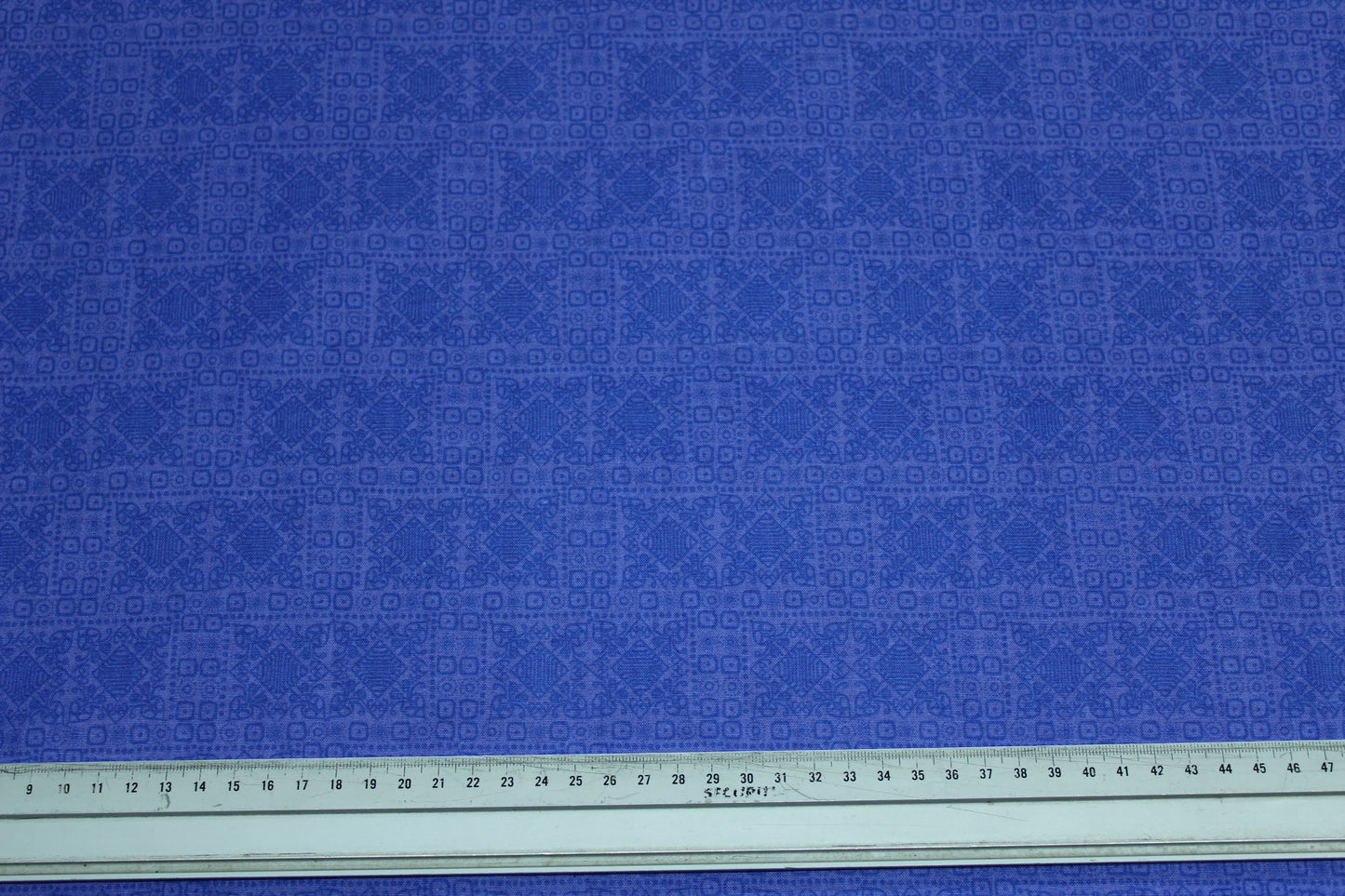 blueberry tribal print fabric
