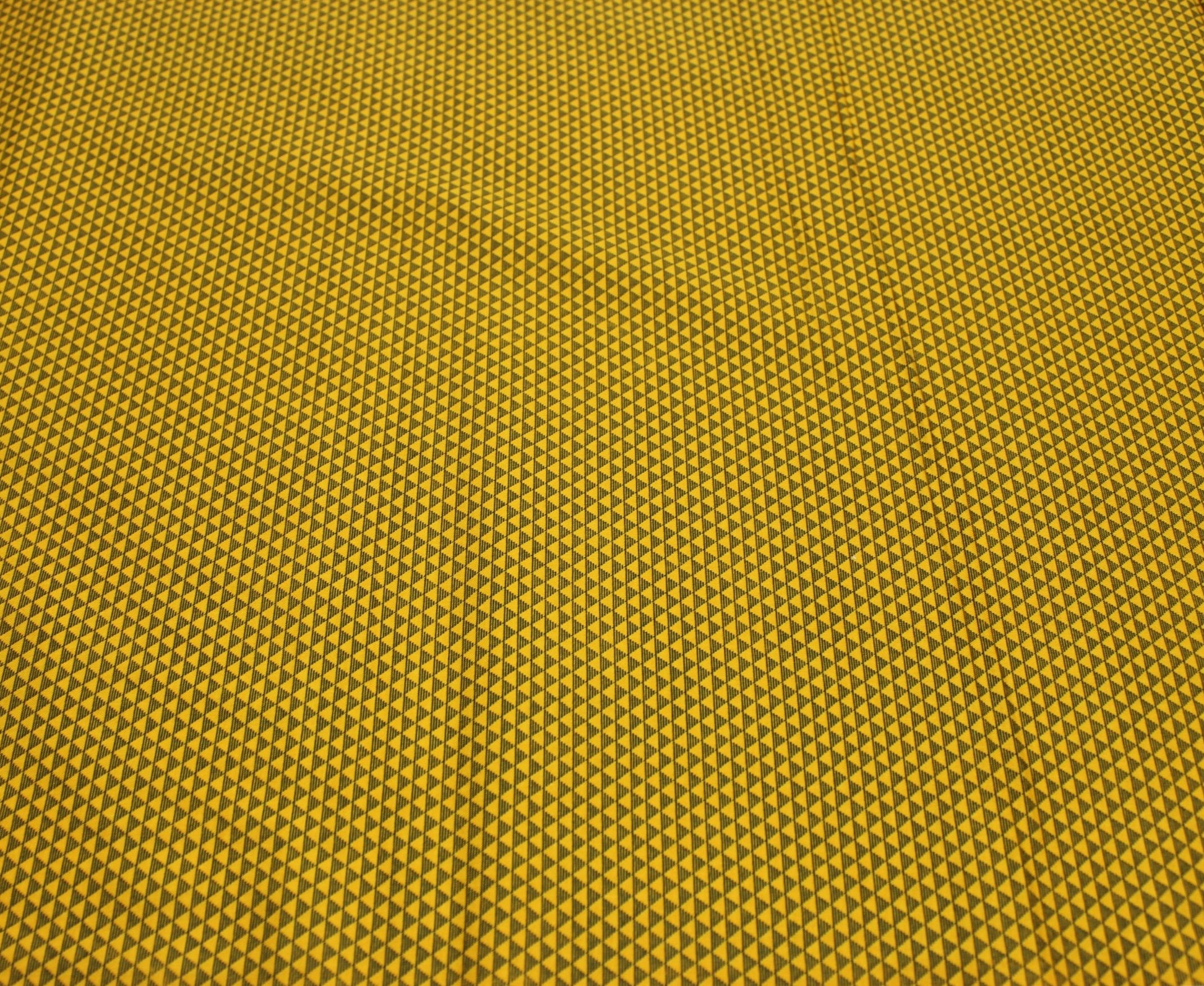 mini chevrons in yellow and black fabric