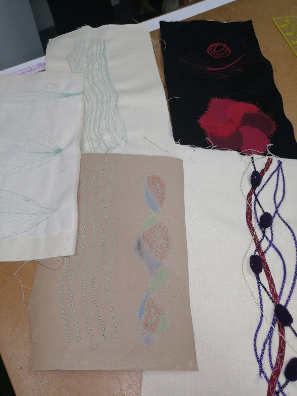 samples of machine embroidery