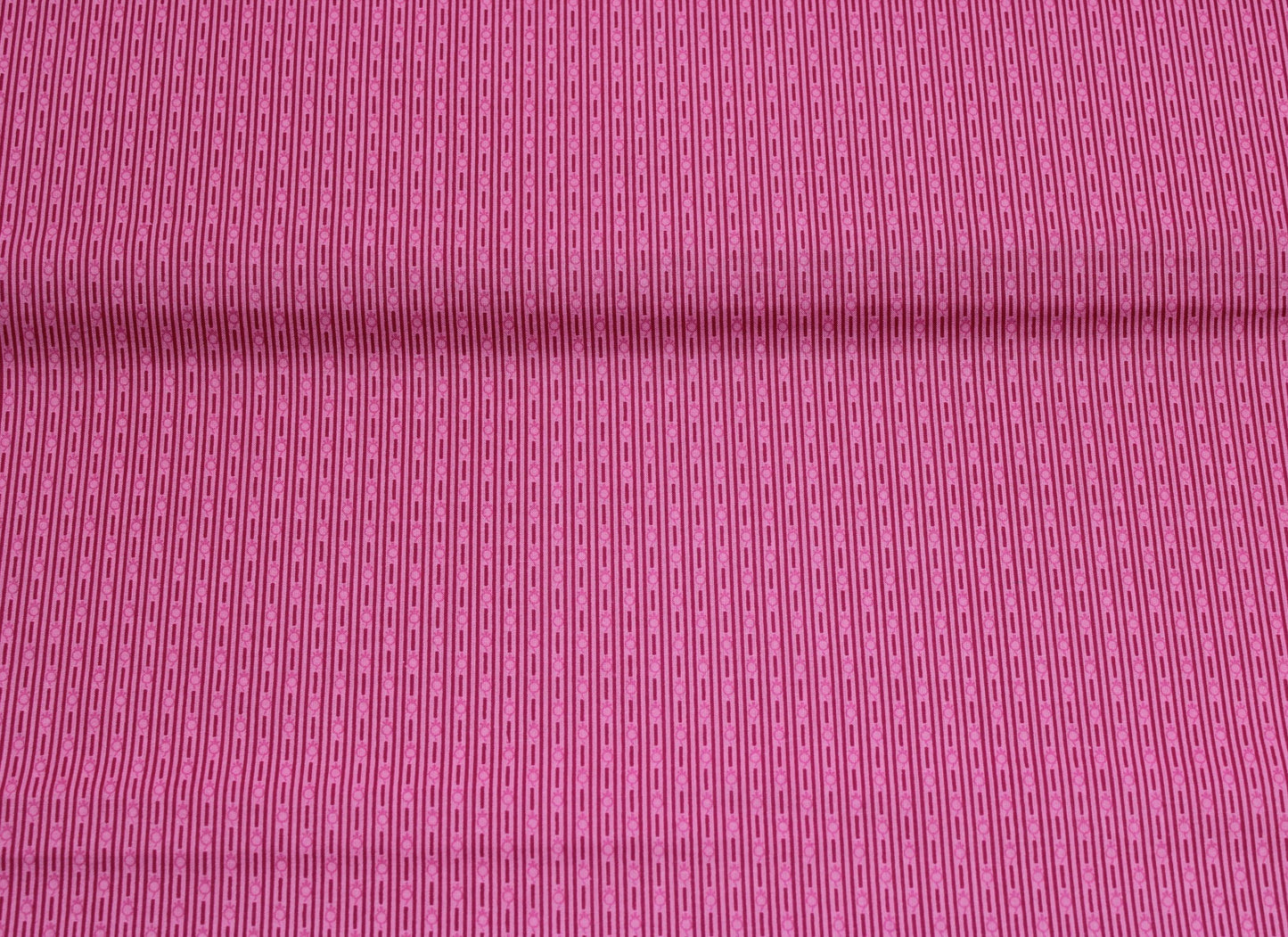 pink lines and circles fabric, two tone